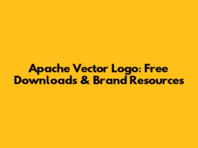 Apache Vector Logo: Free Downloads & Brand Resources
