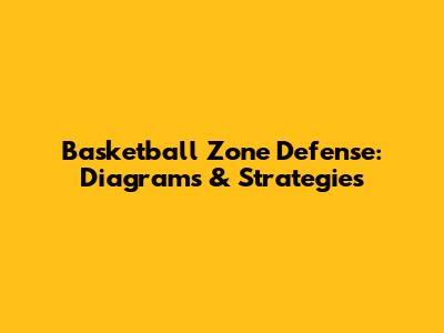 Basketball Zone Defense: Diagrams & Strategies