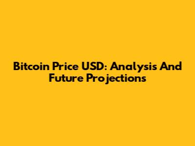 Bitcoin Price USD: Analysis And Future Projections
