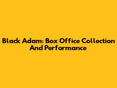 Black Adam: Box Office Collection And Performance