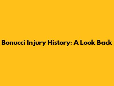 Bonucci Injury History: A Look Back