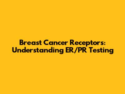 Breast Cancer Receptors: Understanding ER/PR Testing