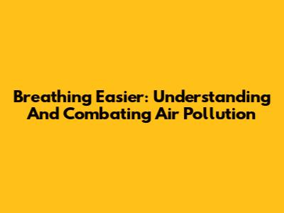 Breathing Easier: Understanding And Combating Air Pollution