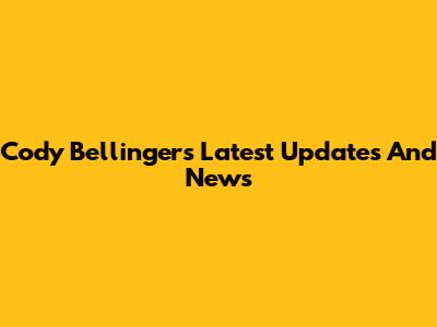 Cody Bellinger's Latest Updates And News