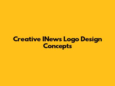 Creative INews Logo Design Concepts