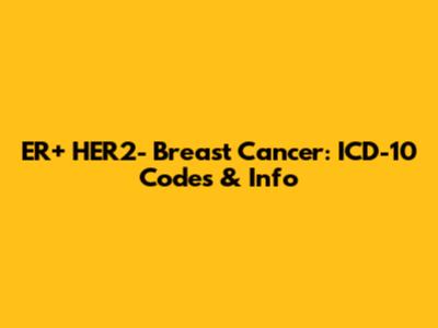 ER+ HER2- Breast Cancer: ICD-10 Codes & Info