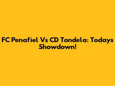 FC Penafiel Vs CD Tondela: Today's Showdown!
