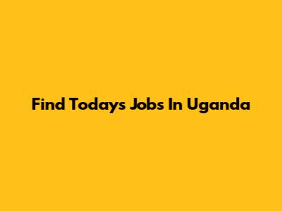 Find Today's Jobs In Uganda