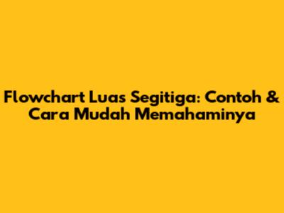 Flowchart Luas Segitiga: Contoh & Cara Mudah Memahaminya