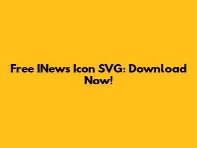 Free INews Icon SVG: Download Now!