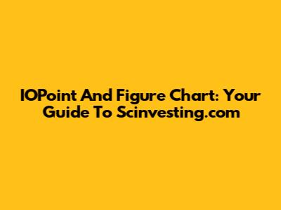 IOPoint And Figure Chart: Your Guide To Scinvesting.com
