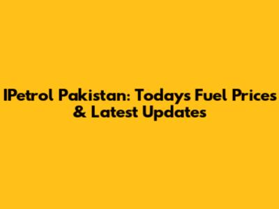 IPetrol Pakistan: Today's Fuel Prices & Latest Updates