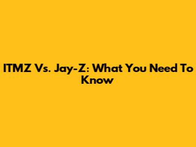 ITMZ Vs. Jay-Z: What You Need To Know