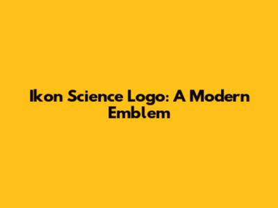 Ikon Science Logo: A Modern Emblem