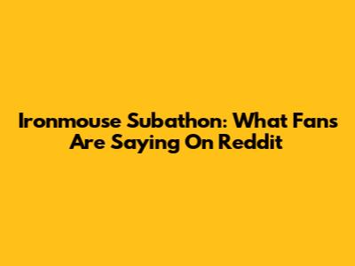 Ironmouse Subathon: What Fans Are Saying On Reddit