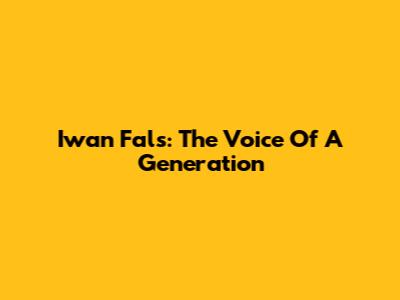 Iwan Fals: The Voice Of A Generation
