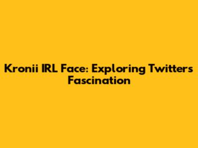 Kronii IRL Face: Exploring Twitter's Fascination