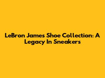 LeBron James Shoe Collection: A Legacy In Sneakers