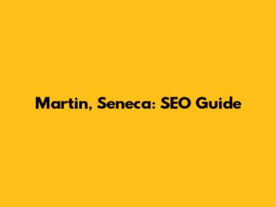 Martin, Seneca: SEO Guide
