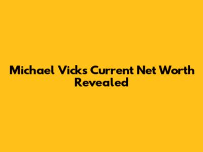 Michael Vick's Current Net Worth Revealed