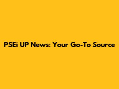 PSEi UP News: Your Go-To Source