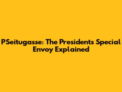 PSeitugasse: The President's Special Envoy Explained