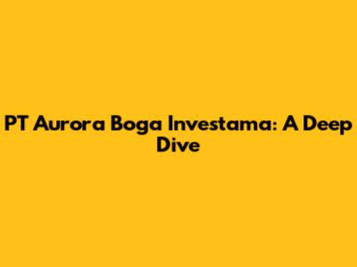 PT Aurora Boga Investama: A Deep Dive