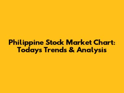 Philippine Stock Market Chart: Today's Trends & Analysis