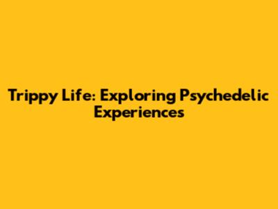 Trippy Life: Exploring Psychedelic Experiences