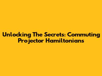 Unlocking The Secrets: Commuting Projector Hamiltonians